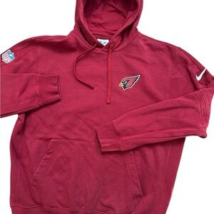 Nike Arizona Cardinals Men’s Red Hoodie Size Large NFL Logo Cardinals Football